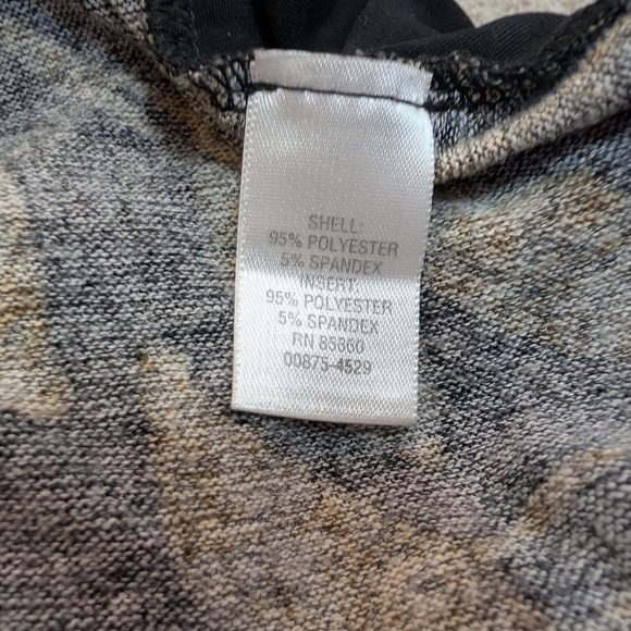 Christopher & Banks Black and Tan Leaf Cardigan - Picture 6 of 7